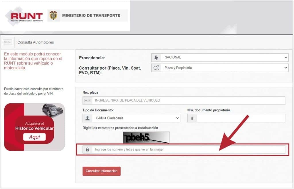 Verificación de una moto en el RUNT antes del traspaso para revisar propietario, prendas, embargos y comparendos